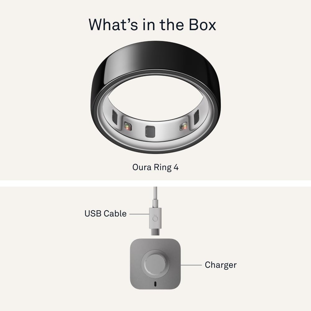 Oura Ring 4 - Gold - Size 8 - Size Before You Buy