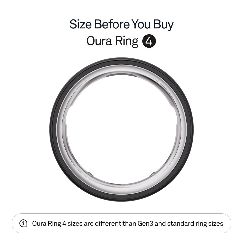 Oura Ring 4 - Gold - Size 8 - Size Before You Buy