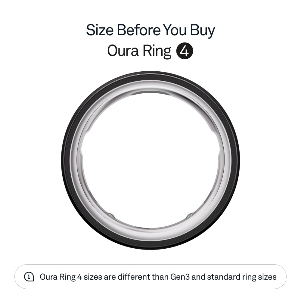 Oura Ring 4 - Gold - Size 8 - Size Before You Buy