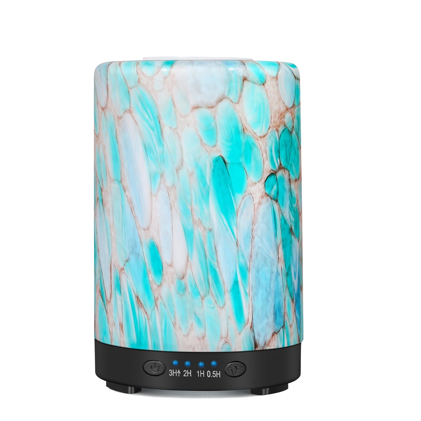 Essential Oil Diffuser 120ML Metal Aromatherapy Diffuser, Cool Mist Humidifier with Auto Shut-Off Protection 7 Color Lights for Home Office Spa (Tree)