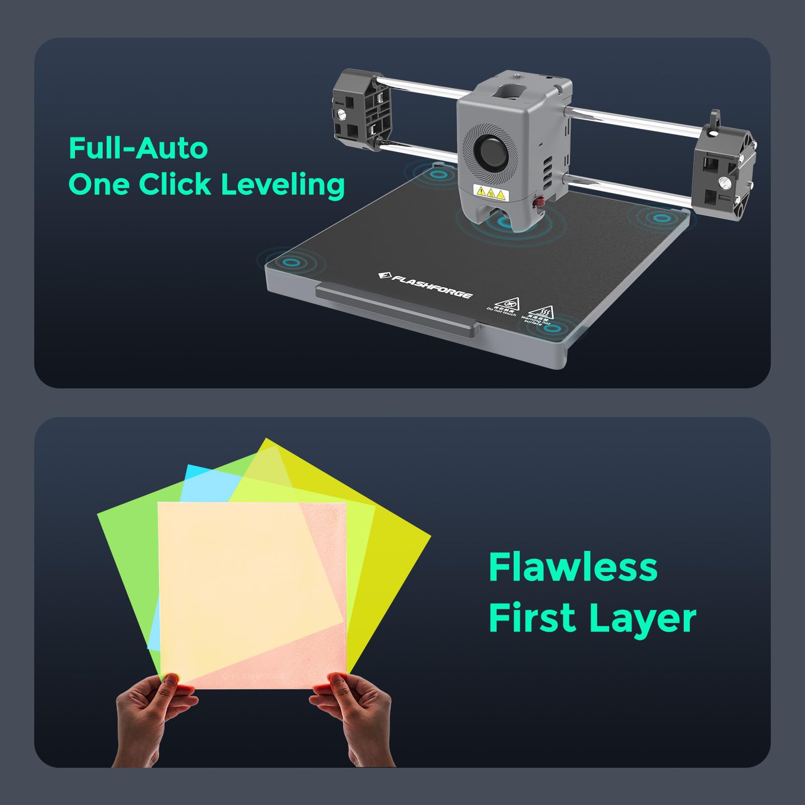 FLASHFORGE Adventurer 5M 3D Printer with Fully Auto Leveling, Max 600mm/s High Speed Printing, 280°C Direct Extruder with 3S Detachable Nozzle, CoreXY All Metal Structure, Print Size 220x220x220mm