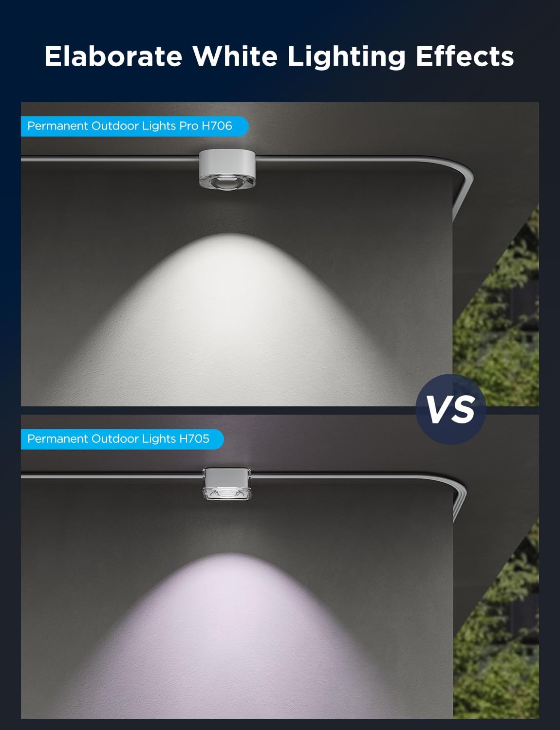 Govee Permanent Outdoor Lights Pro, 200ft with 120 RGBIC LED Lights for Daily and Accent Lighting, 75 Scene Modes for Outdoor Decor, IP67 Waterproof, Works with Alexa, Google Assistant, Matter, White