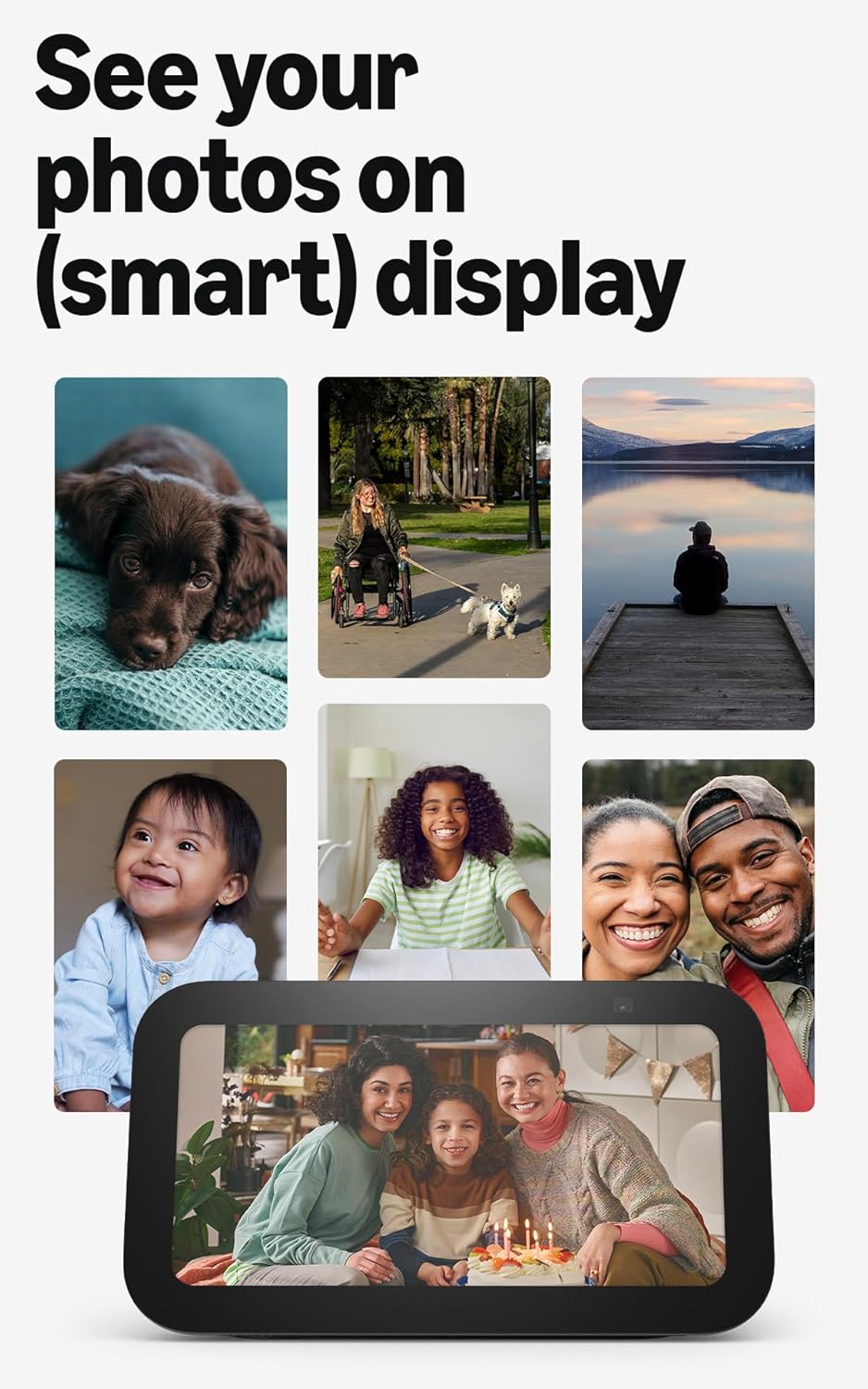 Amazon Echo Show 5 (newest model), Smart display with Alexa+ Early Access, 2x the bass and clearer sound, Charcoal