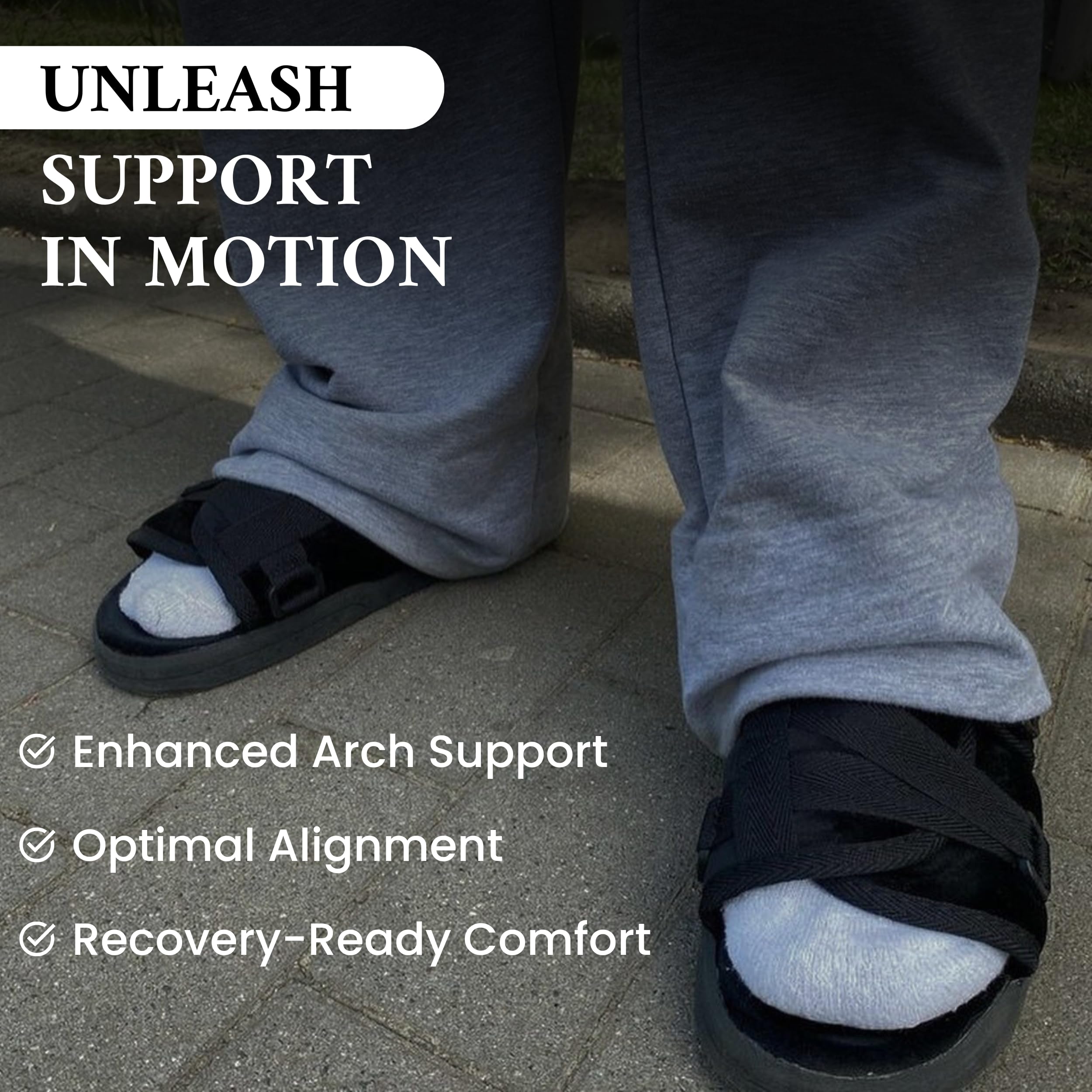 DracoSlides Original Slides for Men and Women, Made from Silk with Adjustable Straps for Wide/Narrow Feet, Sandals with Arch Support & Slip Resistant, Men & Women Footwear, Black