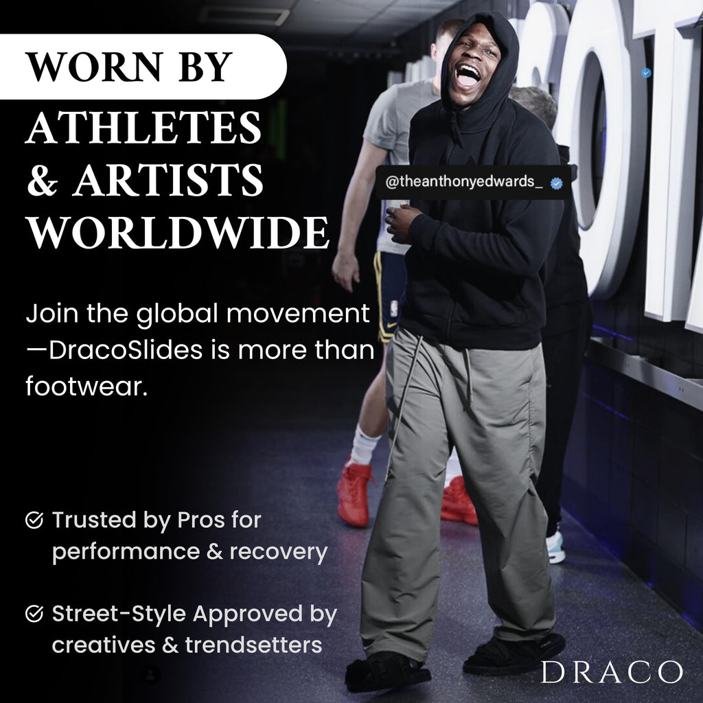 DracoSlides Original Slides for Men and Women, Made from Silk with Adjustable Straps for Wide/Narrow Feet, Sandals with Arch Support & Slip Resistant, Men & Women Footwear, Black