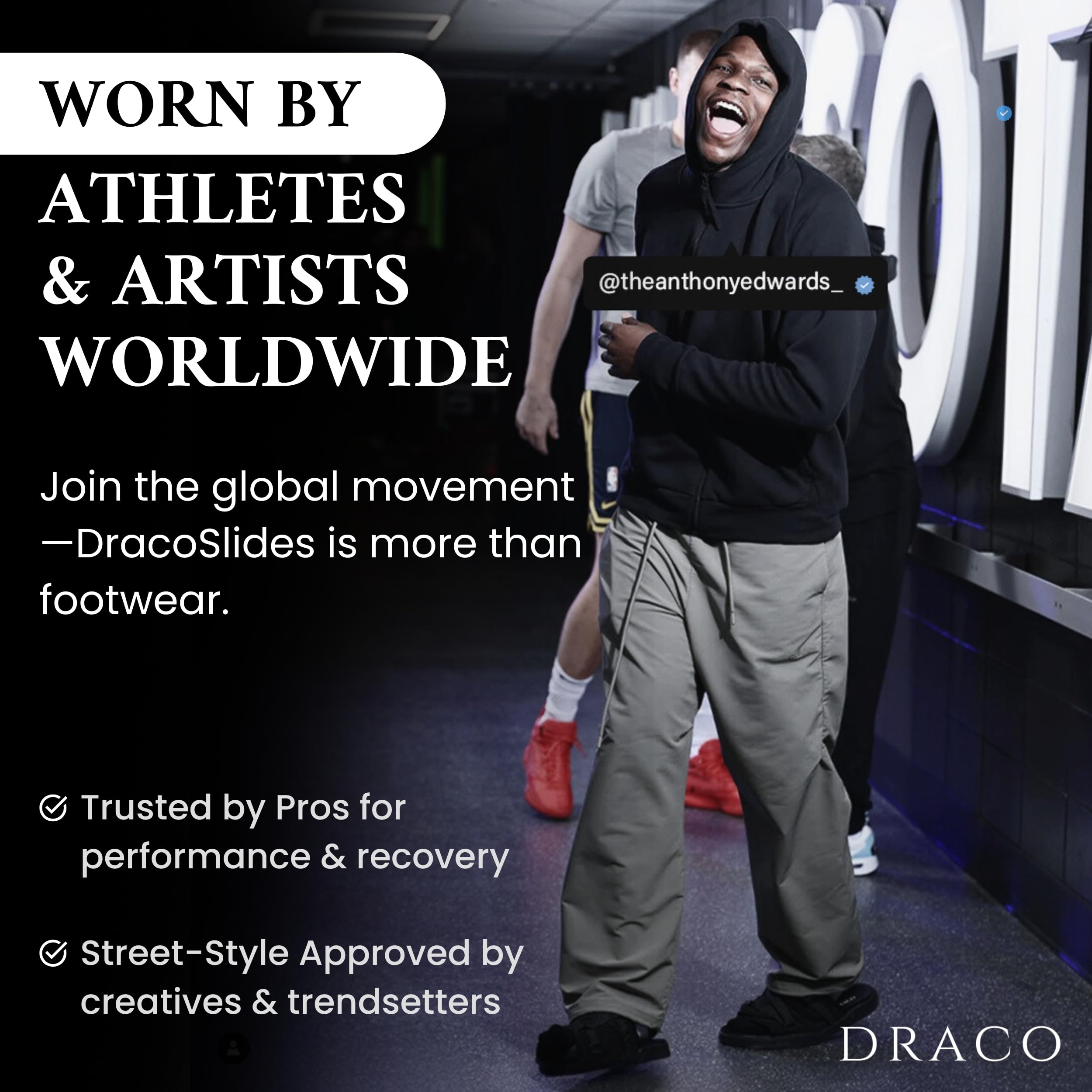 DracoSlides Original Slides for Men and Women, Made from Silk with Adjustable Straps for Wide/Narrow Feet, Sandals with Arch Support & Slip Resistant, Men & Women Footwear, Black