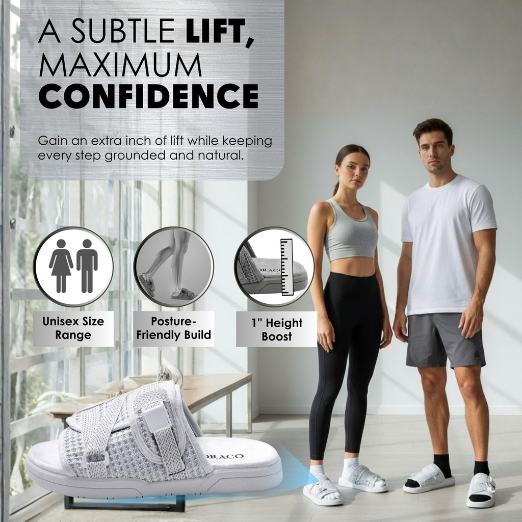 Draco DracoSlides Reflective Slides for Men and Women, Wrapped in Reflective 3M with Adjustable Straps for Wide/Narrow Feet, Sandals with Arch Support & Slip Resistant, Men & Women Footwear, Black