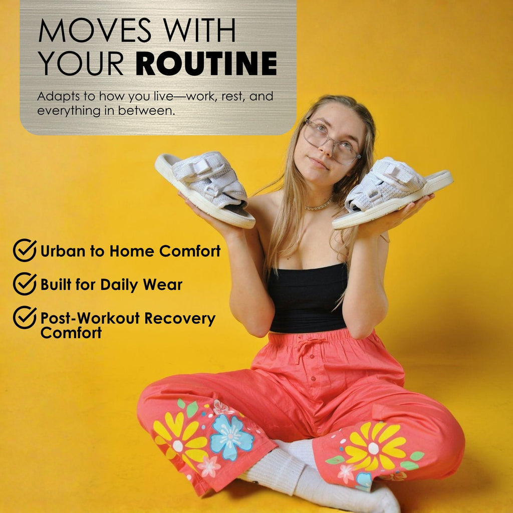 Draco DracoSlides Reflective Slides for Men and Women, Wrapped in Reflective 3M with Adjustable Straps for Wide/Narrow Feet, Sandals with Arch Support & Slip Resistant, Men & Women Footwear, Black