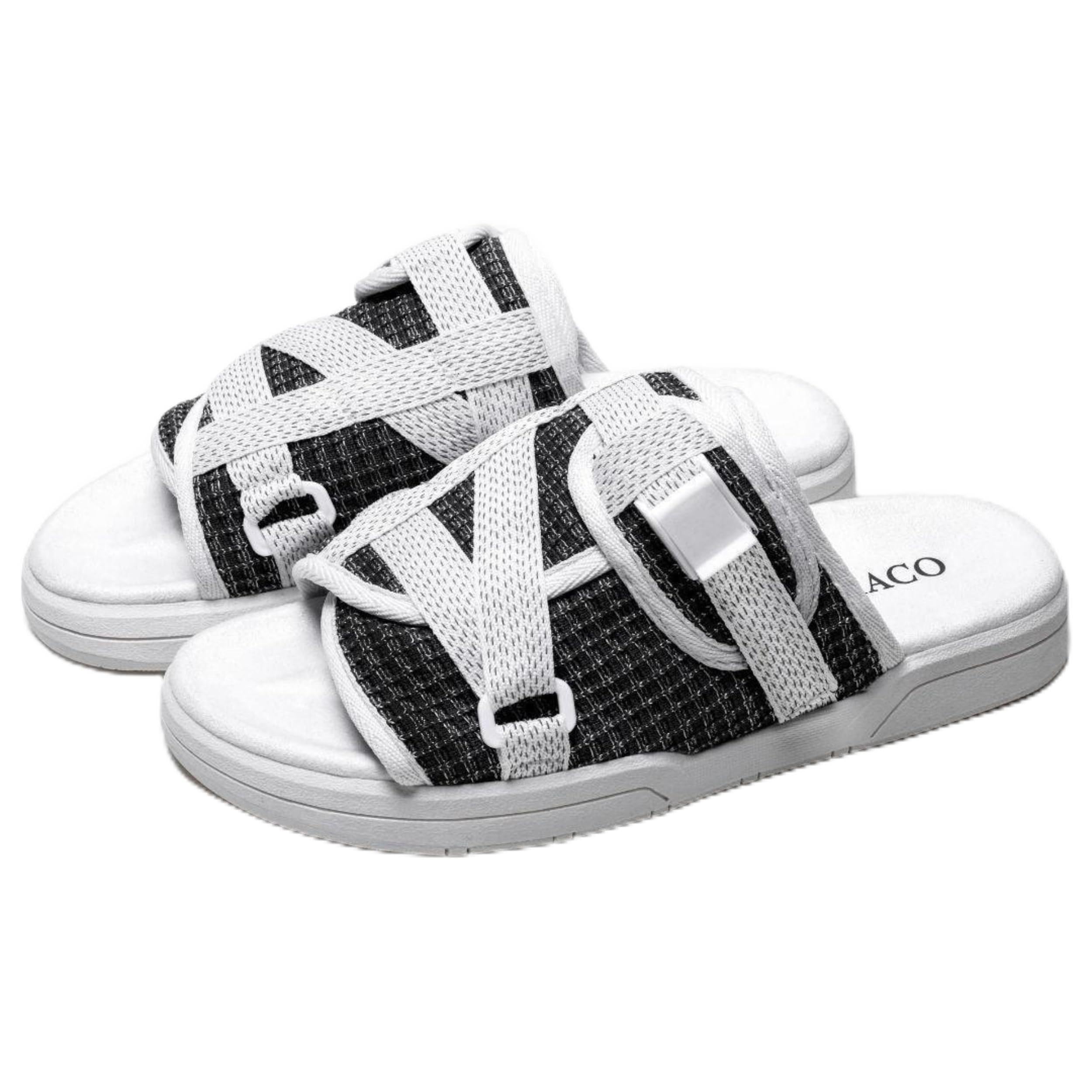 Draco DracoSlides Reflective Slides for Men and Women, Wrapped in Reflective 3M with Adjustable Straps for Wide/Narrow Feet, Sandals with Arch Support & Slip Resistant, Men & Women Footwear, Black